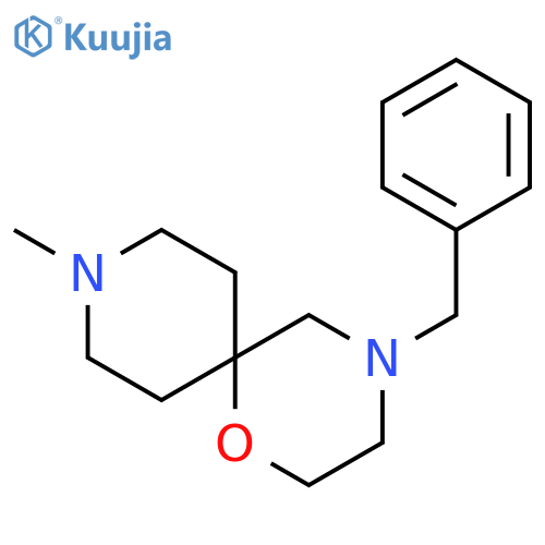 4-Benzyl-9-methyl-1-oxa-4,9-diazaspiro[5.5]undecane structure