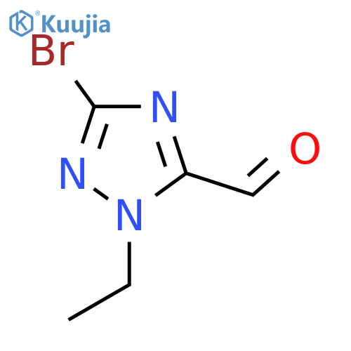 3-bromo-1-ethyl-1H-1,2,4-triazole-5-carbaldehyde structure