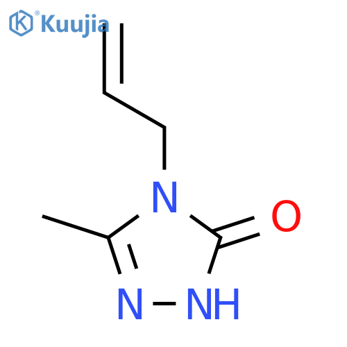 3-methyl-4-prop-2-enyl-1H-1,2,4-triazol-5-one structure