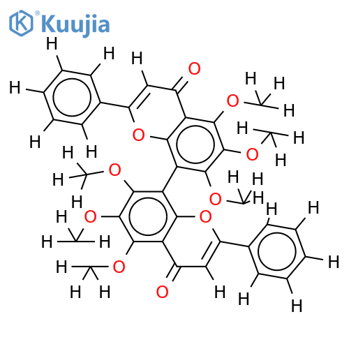 Hexa-Me ether-5,5",6,6",7,7"-Hexahydroxy-8,8"-biflavone structure