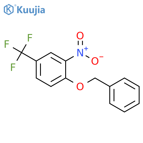 1-(benzyloxy)-2-nitro-4-(trifluoromethyl)benzene structure