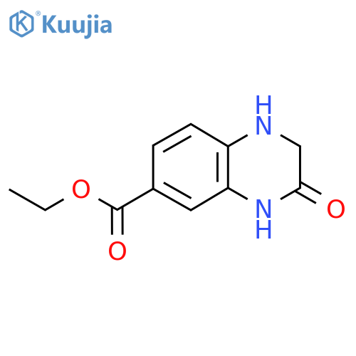 Ethyl 3-oxo-1,2,3,4-tetrahydroquinoxaline-6-carboxylate structure