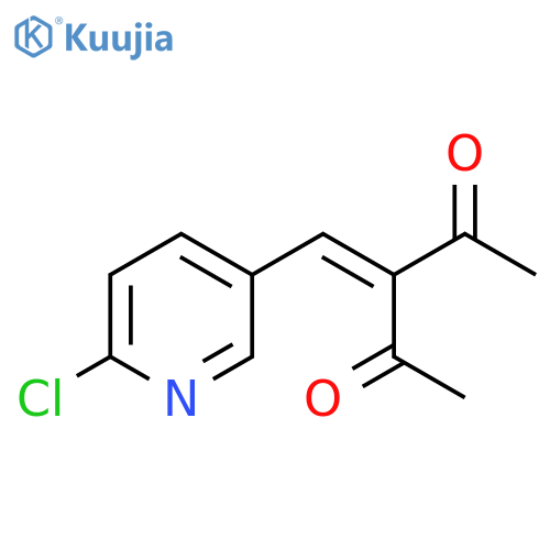 3-[(6-Chloro-3-pyridinyl)methylene]-2,4-pentanedione structure