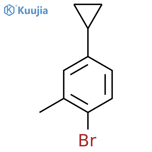 1-Bromo-4-cyclopropyl-2-methylbenzene structure