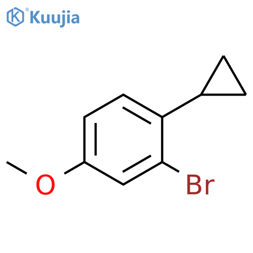2-bromo-1-cyclopropyl-4-methoxybenzene structure