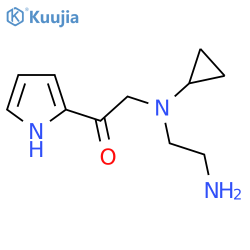 2-[(2-Amino-ethyl)-cyclopropyl-amino]-1-(1H-pyrrol-2-yl)-ethanone structure
