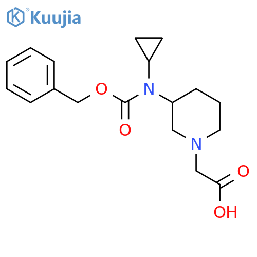 [3-(Benzyloxycarbonyl-cyclopropyl-amino)-piperidin-1-yl]-acetic acid structure