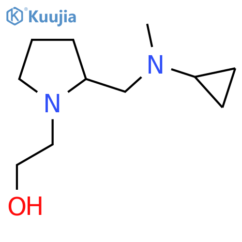 2-{2-[(Cyclopropyl-methyl-amino)-methyl]-pyrrolidin-1-yl}-ethanol structure