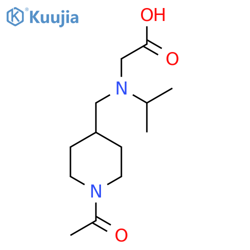 [(1-Acetyl-piperidin-4-ylmethyl)-isopropyl-amino]-acetic acid structure