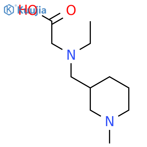 [Ethyl-(1-methyl-piperidin-3-ylmethyl)-amino]-acetic acid structure