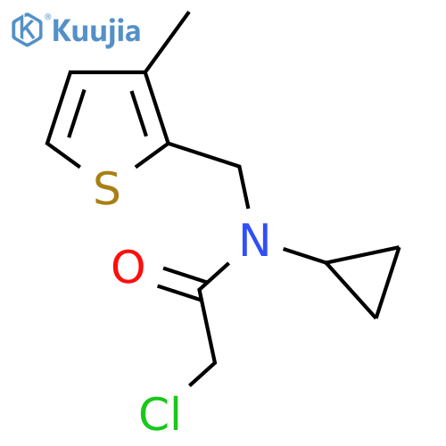 2-Chloro-N-cyclopropyl-N-(3-methyl-thiophen-2-ylmethyl)-acetamide structure
