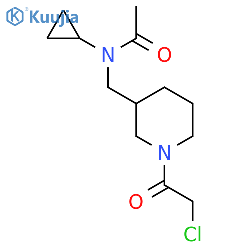 N-[1-(2-Chloro-acetyl)-piperidin-3-ylmethyl]-N-cyclopropyl-acetamide structure