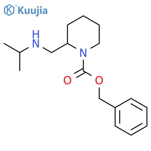 2-(Isopropylamino-methyl)-piperidine-1-carboxylic acid benzyl ester structure