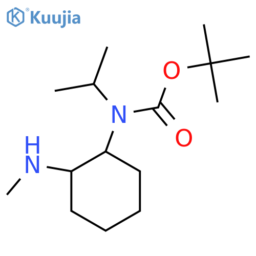 Isopropyl-(2-methylamino-cyclohexyl)-carbamic acid tert-butyl ester structure