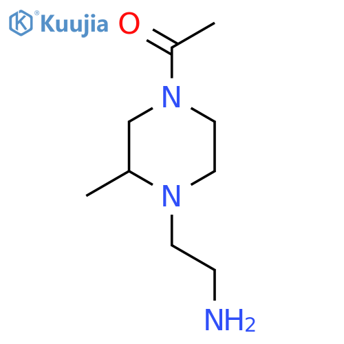 1-[4-(2-Amino-ethyl)-3-methyl-piperazin-1-yl]-ethanone structure