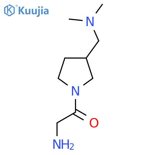 2-Amino-1-(3-dimethylaminomethyl-pyrrolidin-1-yl)-ethanone structure