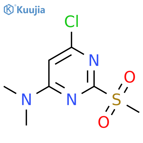 (6-Chloro-2-methanesulfonyl-pyrimidin-4-yl)-dimethyl-amine structure