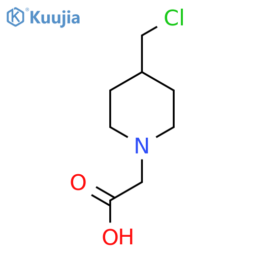 (4-Chloromethyl-piperidin-1-yl)-acetic acid structure