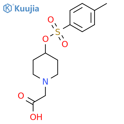 [4-(Toluene-4-sulfonyloxy)-piperidin-1-yl]-acetic acid structure