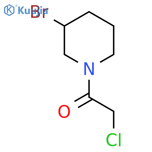 1-(3-Bromo-piperidin-1-yl)-2-chloro-ethanone structure