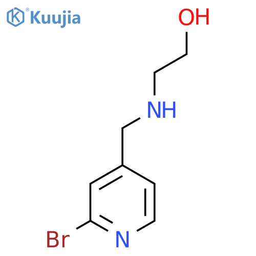 2-[(2-Bromo-pyridin-4-ylmethyl)-amino]-ethanol structure