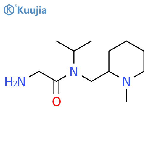 2-Amino-N-isopropyl-N-(1-methyl-piperidin-2-ylmethyl)-acetamide structure