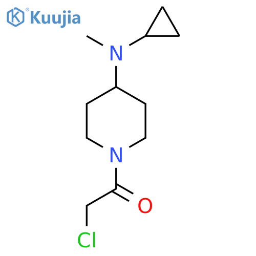 2-Chloro-1-[4-(cyclopropyl-methyl-amino)-piperidin-1-yl]-ethanone structure