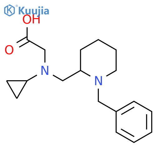 [(1-Benzyl-piperidin-2-ylmethyl)-cyclopropyl-amino]-acetic acid structure
