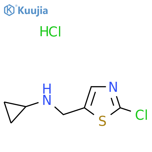 N-((2-Chlorothiazol-5-yl)methyl)cyclopropanamine hydrochloride structure