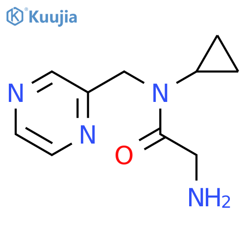 2-Amino-N-cyclopropyl-N-pyrazin-2-ylmethyl-acetamide structure