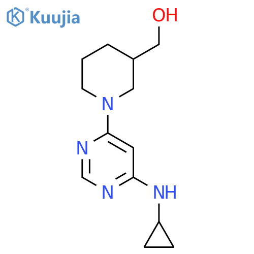 (1-(6-(Cyclopropylamino)pyrimidin-4-yl)piperidin-3-yl)methanol structure