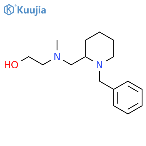 2-[(1-Benzyl-piperidin-2-ylmethyl)-methyl-amino]-ethanol structure