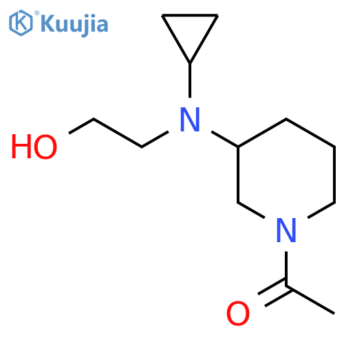 1-{3-[Cyclopropyl-(2-hydroxy-ethyl)-amino]-piperidin-1-yl}-ethanone structure