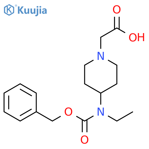 [4-(Benzyloxycarbonyl-ethyl-amino)-piperidin-1-yl]-acetic acid structure