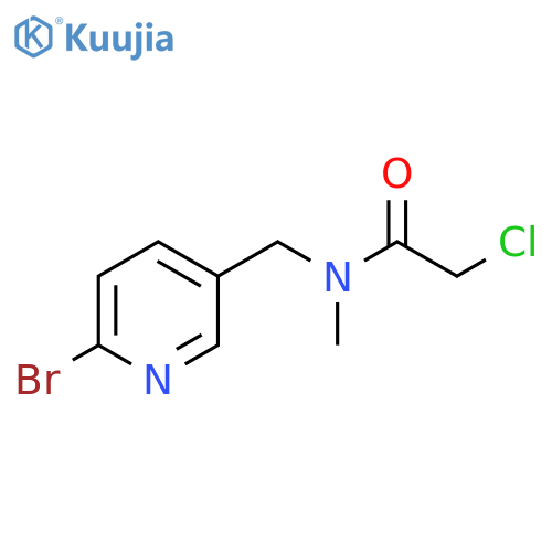 N-(6-Bromo-pyridin-3-ylmethyl)-2-chloro-N-methyl-acetamide structure