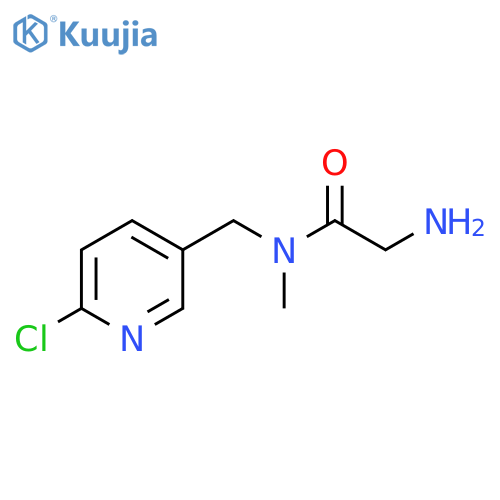2-Amino-N-(6-chloro-pyridin-3-ylmethyl)-N-methyl-acetamide structure