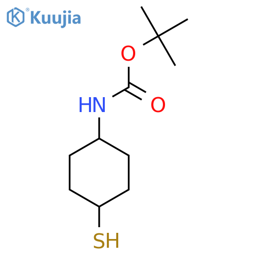tert-butyl N-(4-sulfanylcyclohexyl)carbamate structure