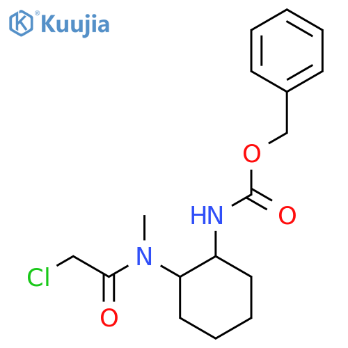 {2-[(2-Chloro-acetyl)-methyl-amino]-cyclohexyl}-carbamic acid benzyl ester structure