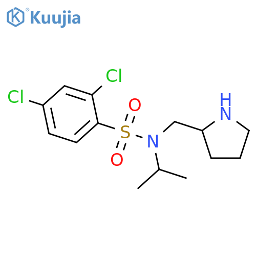 2,4-Dichloro-N-isopropyl-N-(pyrrolidin-2-ylmethyl)benzenesulfonamide structure