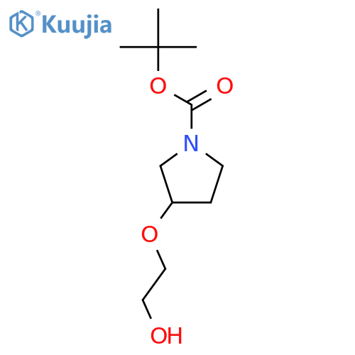 3-(2-Hydroxy-ethoxy)-pyrrolidine-1-carboxylic acid tert-butyl ester structure