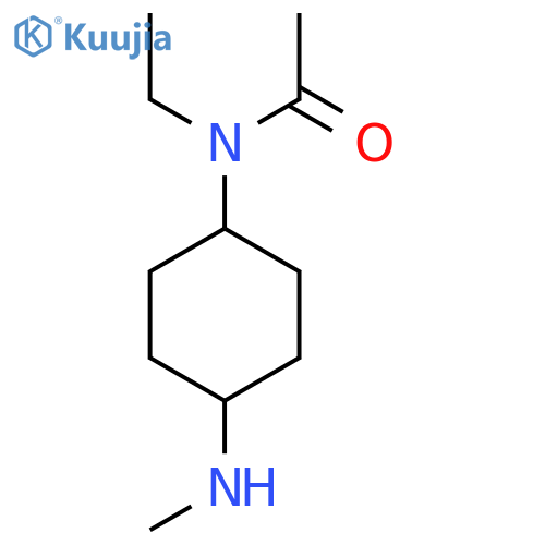 N-Ethyl-N-(4-methylamino-cyclohexyl)-acetamide structure