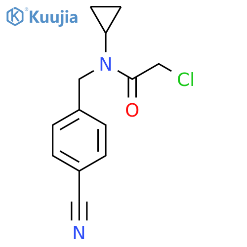 2-Chloro-N-(4-cyano-benzyl)-N-cyclopropyl-acetamide structure