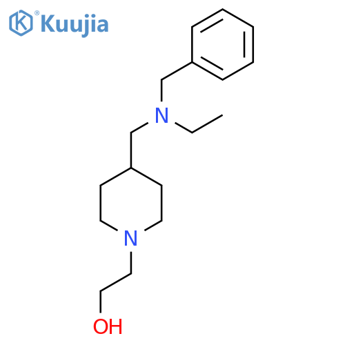 2-{4-[(Benzyl-ethyl-amino)-methyl]-piperidin-1-yl}-ethanol structure