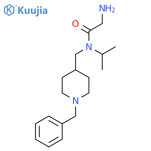 2-Amino-N-(1-benzyl-piperidin-4-ylmethyl)-N-isopropyl-acetamide structure