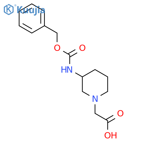 (3-Benzyloxycarbonylamino-piperidin-1-yl)-acetic acid structure
