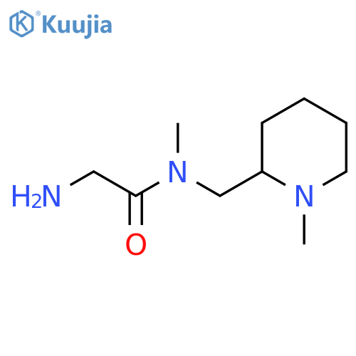 2-Amino-N-methyl-N-(1-methyl-piperidin-2-ylmethyl)-acetamide structure
