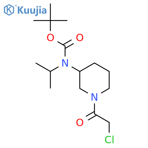 [1-(2-Chloro-acetyl)-piperidin-3-yl]-isopropyl-carbamic acid tert-butyl ester structure
