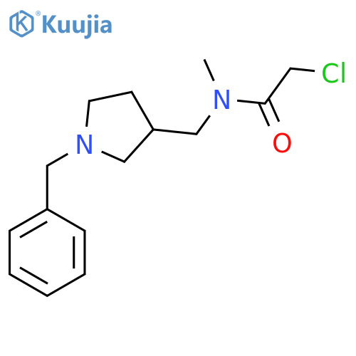 N-(1-Benzyl-pyrrolidin-3-ylmethyl)-2-chloro-N-methyl-acetamide structure