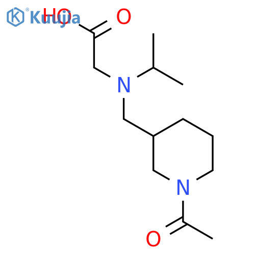 [(1-Acetyl-piperidin-3-ylmethyl)-isopropyl-amino]-acetic acid structure