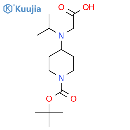 4-(Carboxymethyl-isopropyl-amino)-piperidine-1-carboxylic acid tert-butyl ester structure